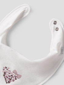 NAME IT 2-Pak Hagesmæk Yvette Bib Burnished Lilac Cloud Dancer/hearts